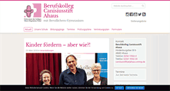 Desktop Screenshot of canisiusstift.smmp.de